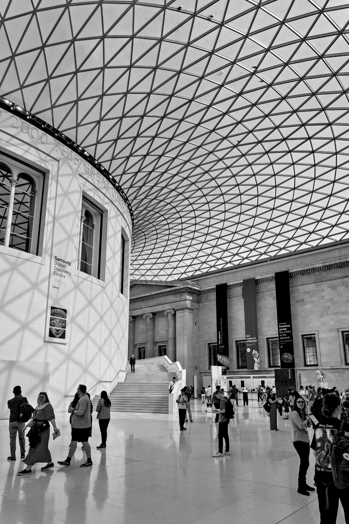 Juli 2022: Eingangshalle des British Museum